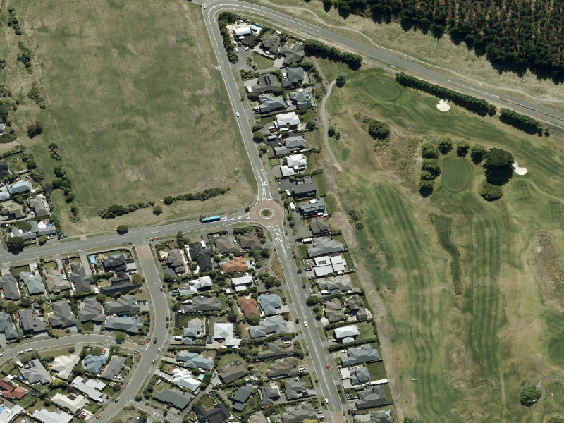 aerial view of Bower Avenue Landscape Reserve and the ground around it