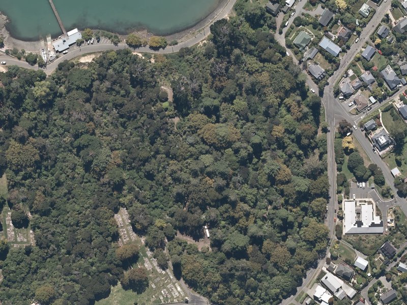 aerial view of Garden Of Tane and the ground around it