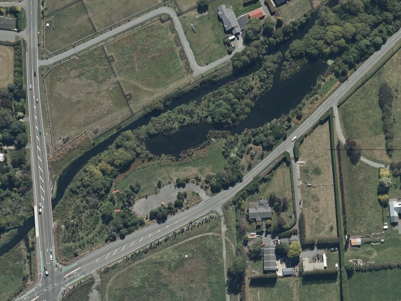 aerial view of Janet Stewart Reserve and the ground around it