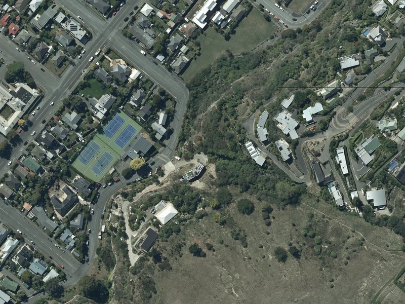 aerial view of Heritage Trail and the ground around it