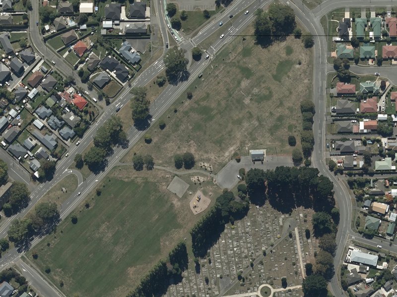 aerial view of Bromley Park and the ground around it