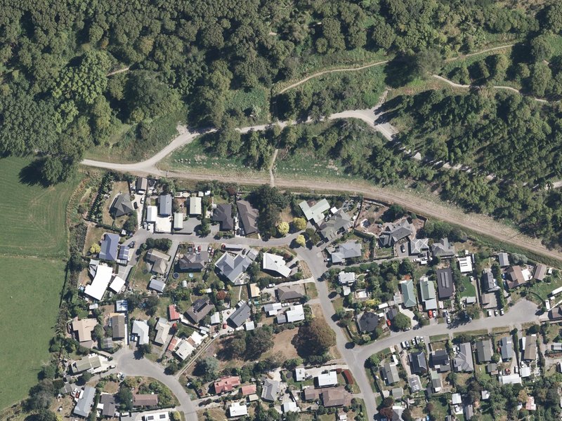 aerial view of Collins Drive Reserve and the ground around it