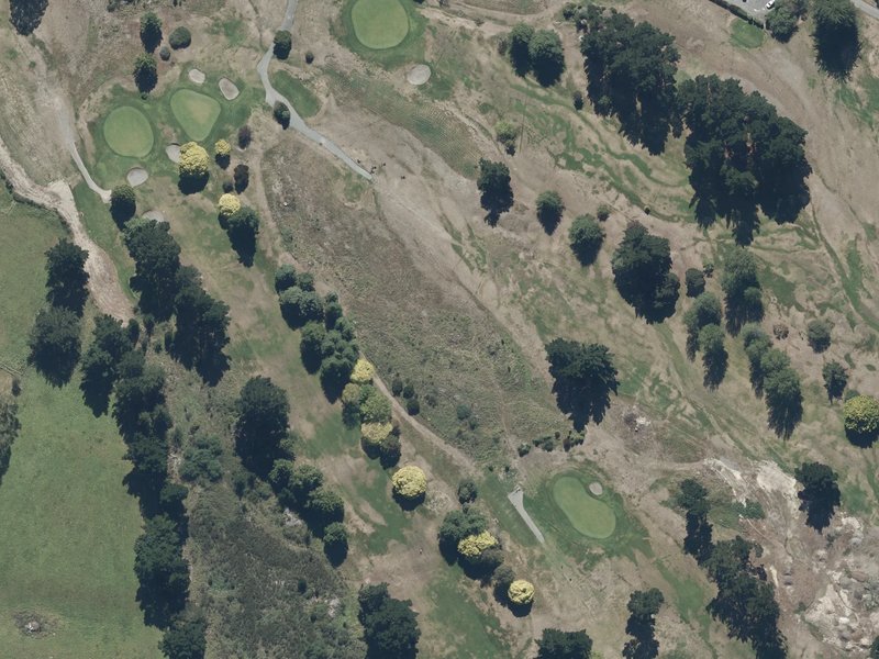 aerial view of Templeton Country Club and the ground around it