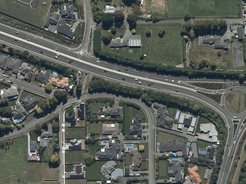 aerial view of Queenswood Landscape Reserve and the ground around it