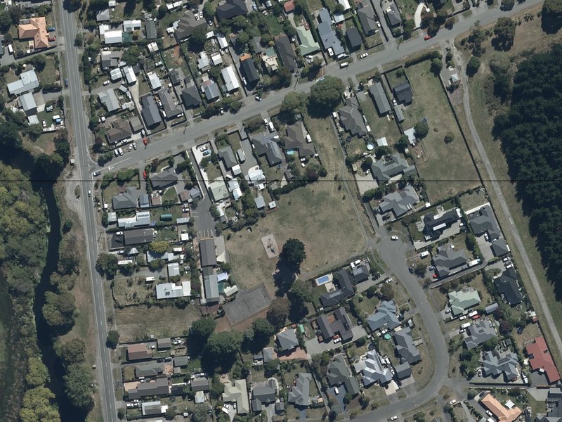 aerial view of Spencerville Reserve and the ground around it