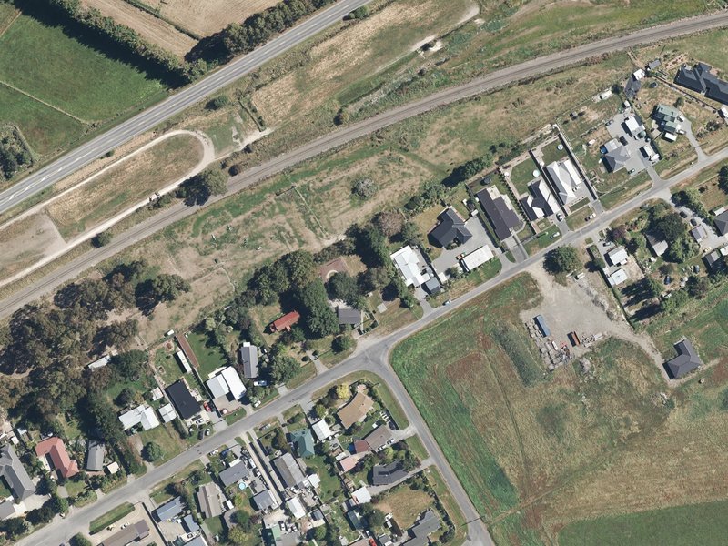 aerial view of Canterbury Street Reserve and the ground around it