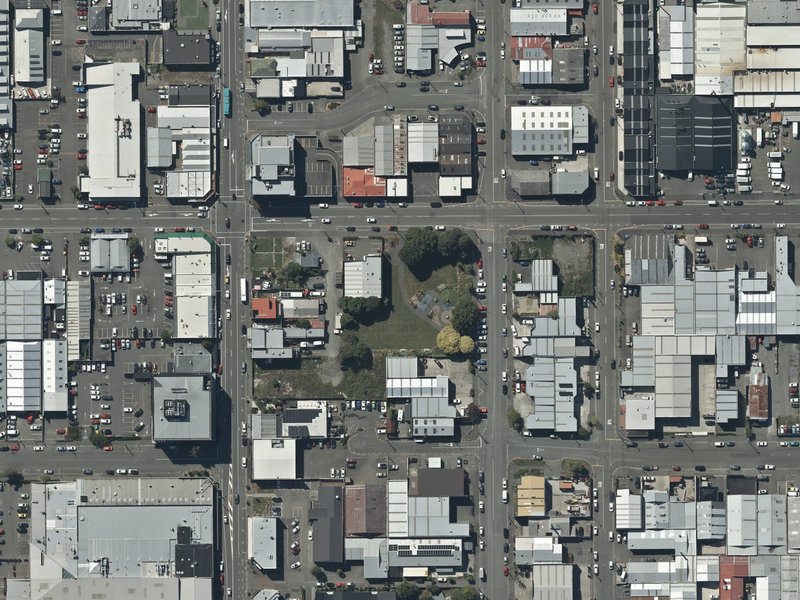 aerial view of Buchan Playground and the ground around it