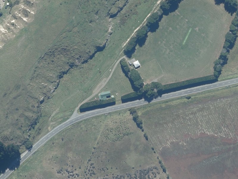 aerial view of Kaituna Reserve and the ground around it