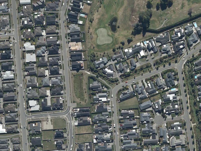aerial view of Waterstock 1 Drainage Reserve and the ground around it