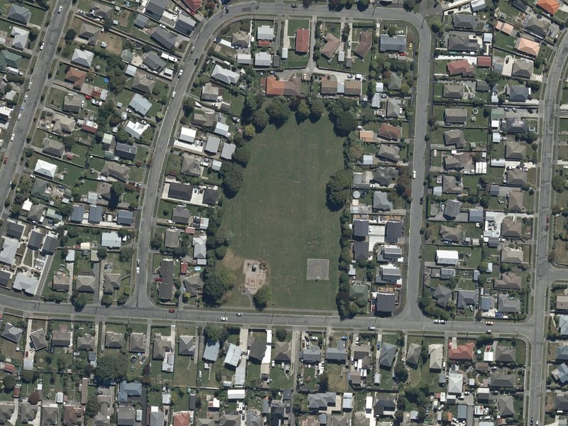 aerial view of Paddington Playground and the ground around it