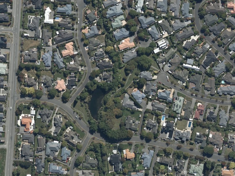 aerial view of Sharnbrook Reserve and the ground around it