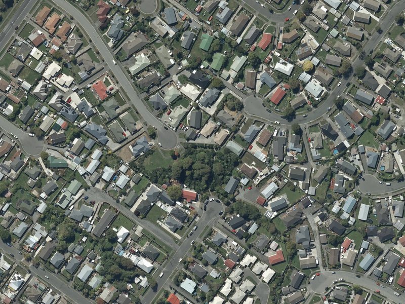 aerial view of Thistledown Reserve and the ground around it