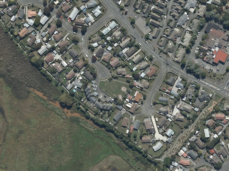 aerial view of Curzon Reserve and the ground around it