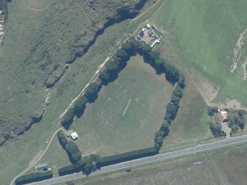aerial view of Ataahua Domain and the ground around it