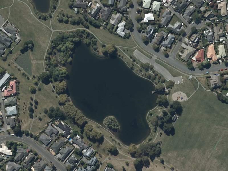aerial view of Westlake Reserve and the ground around it