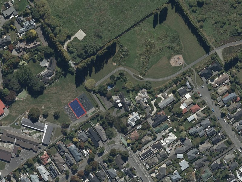 aerial view of Rutland Reserve and the ground around it
