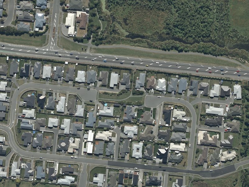 aerial view of Kingsbridge West Reserve and the ground around it