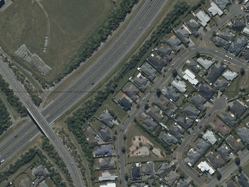 aerial view of Mariposa Corridor Reserve and the ground around it