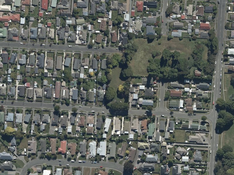 aerial view of Norrie Park and the ground around it
