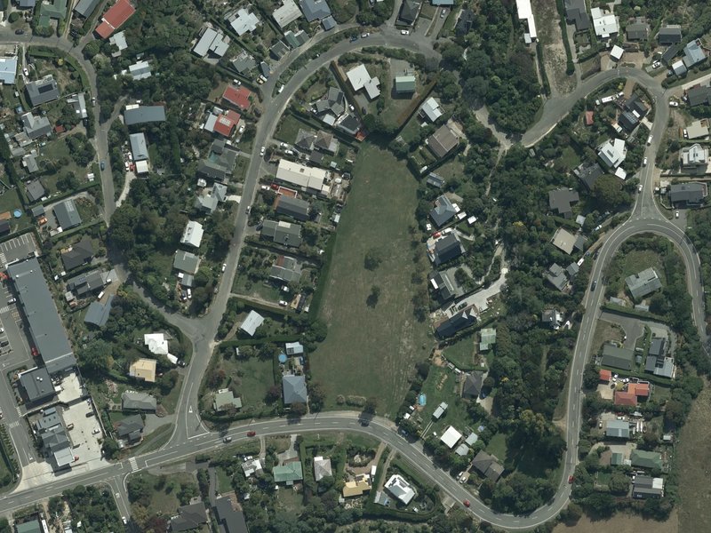 aerial view of Laurenson Park and the ground around it