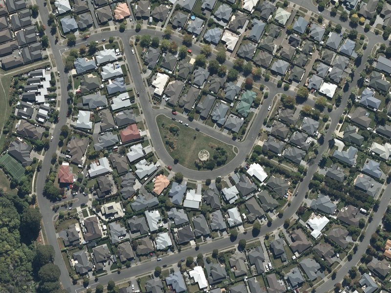 aerial view of Lassiter Reserve and the ground around it