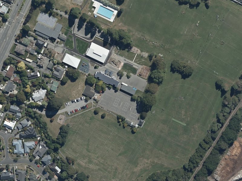aerial view of Sheldon Park and the ground around it