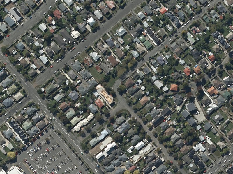 aerial view of Cheviot Reserve and the ground around it