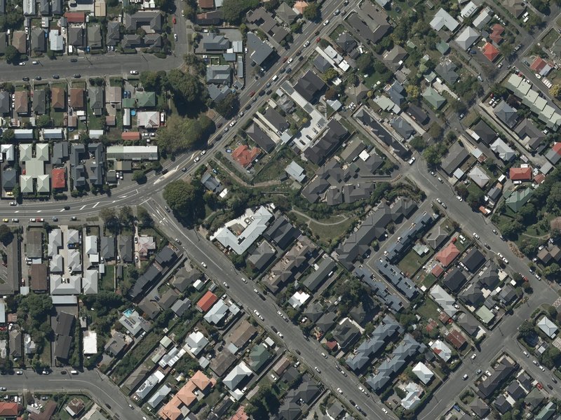 aerial view of Jacksons Creek and the ground around it