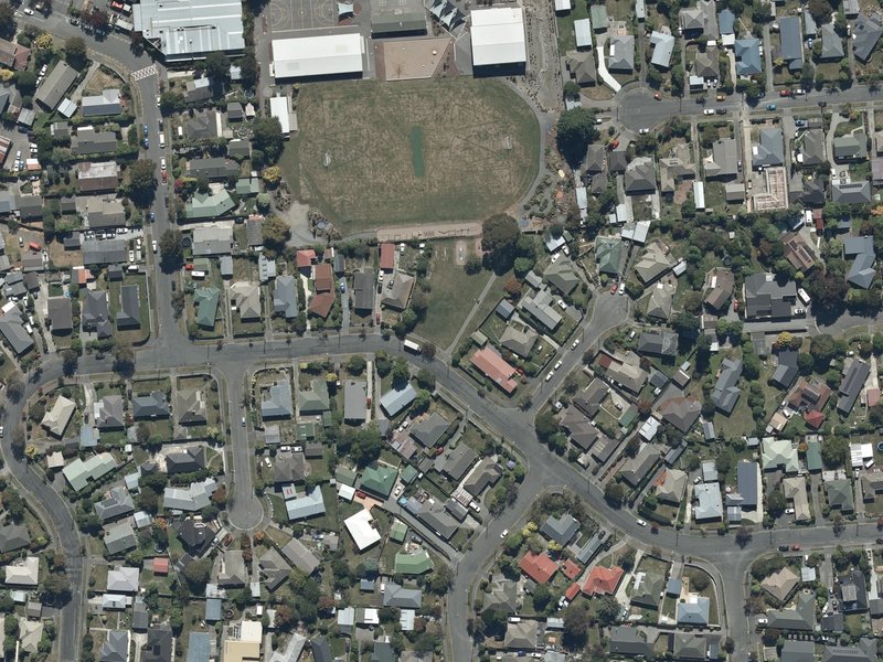 aerial view of Greendale Reserve and the ground around it