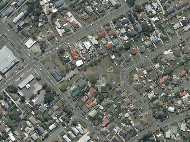 aerial view of Aranui Playground and the ground around it