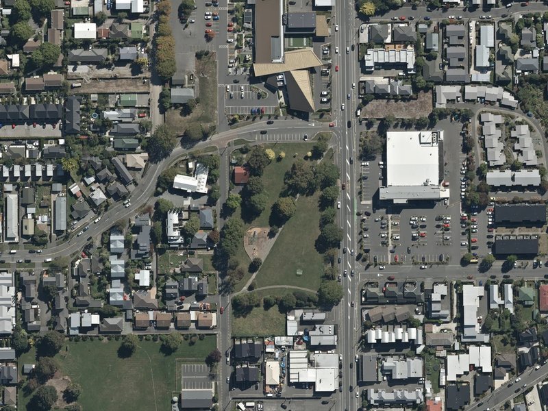 aerial view of Richmond Playground and the ground around it