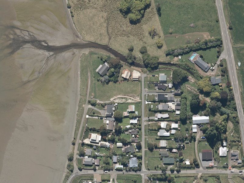 aerial view of Takamatua Domain and the ground around it
