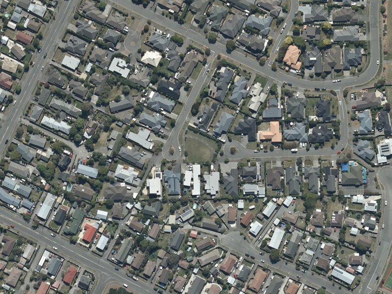 aerial view of Bancroft Reserve and the ground around it