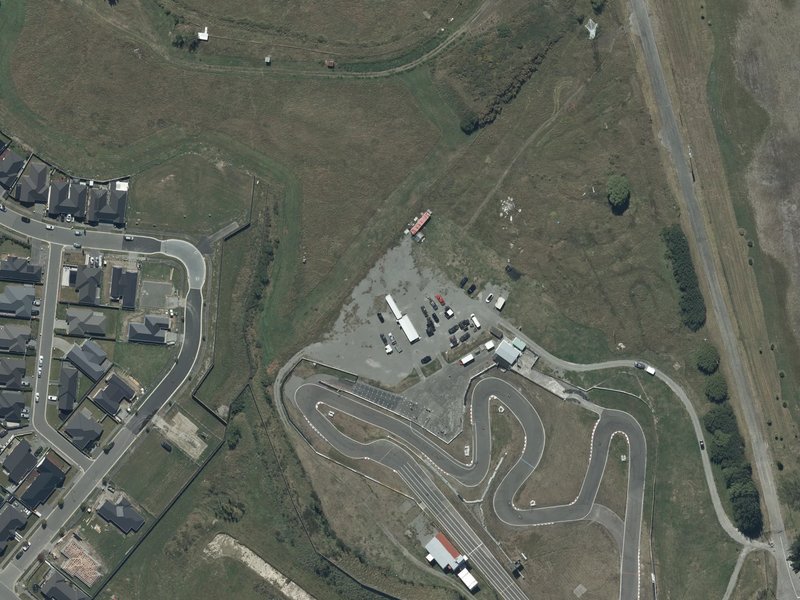 aerial view of Carrs Reserve and the ground around it