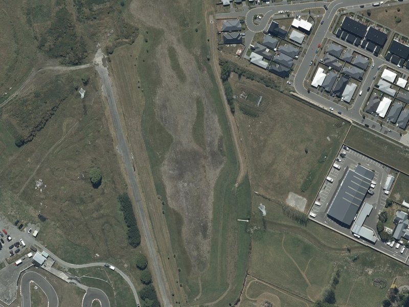 aerial view of Carrs South Basin Drainage Reserve and the ground around it