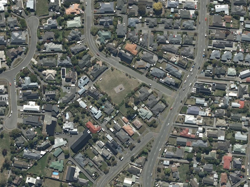 aerial view of Carlsen Reserve and the ground around it