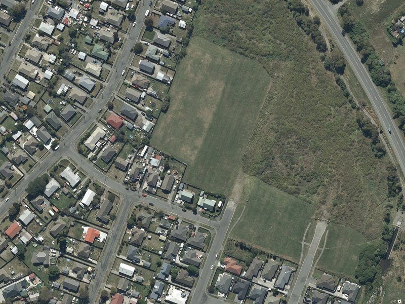 aerial view of Farnborough Reserve and the ground around it