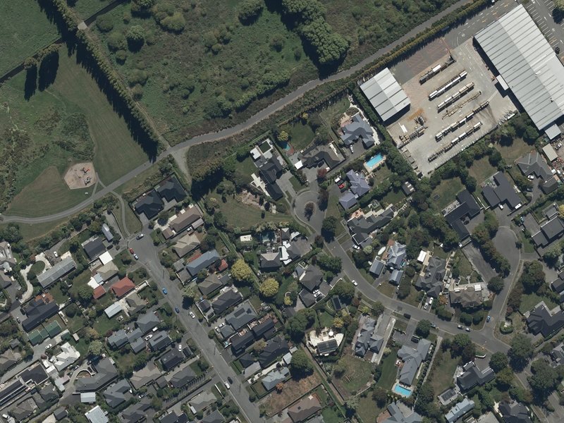 aerial view of Lewisham Reserve and the ground around it