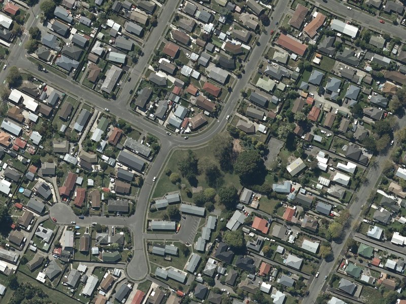 aerial view of Arran Playground and the ground around it