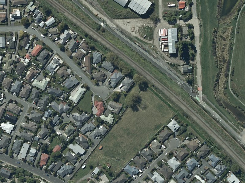 aerial view of Laing Reserve and the ground around it