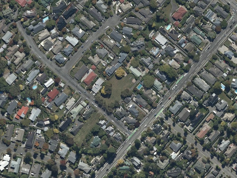 aerial view of Ryeland Reserve and the ground around it