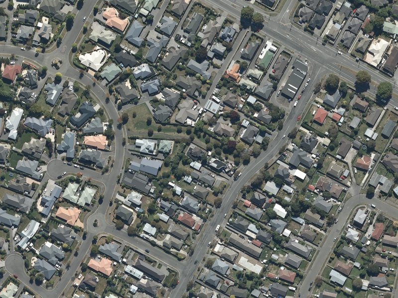 aerial view of Becmead Reserve and the ground around it