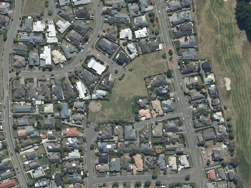 aerial view of Crofts Reserve and the ground around it