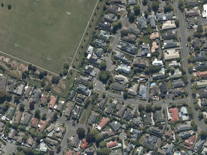 aerial view of Greystoke Reserve and the ground around it