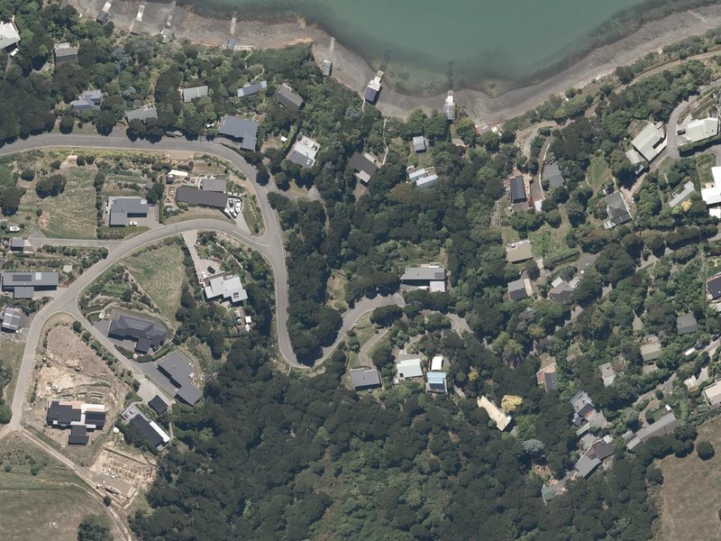 aerial view of Kingfisher Reserve and the ground around it