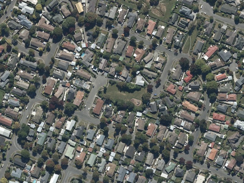 aerial view of Calbreath Reserve and the ground around it