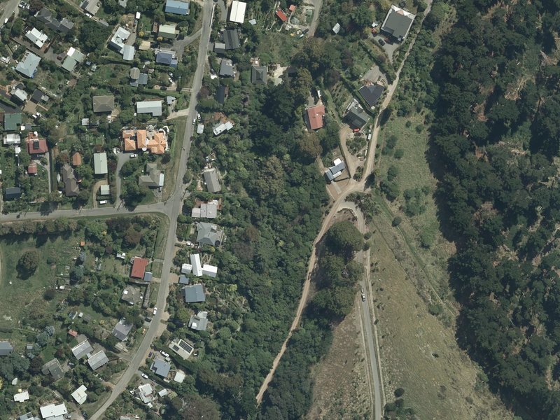 aerial view of Rawhiti Street Park and the ground around it