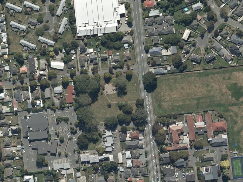 aerial view of Hansons Reserve and the ground around it