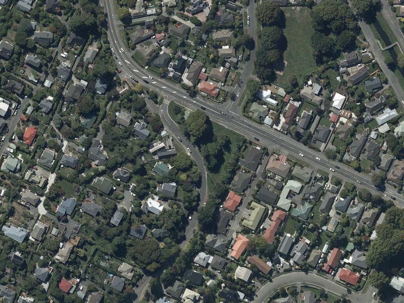 aerial view of Rossmore Reserve and the ground around it