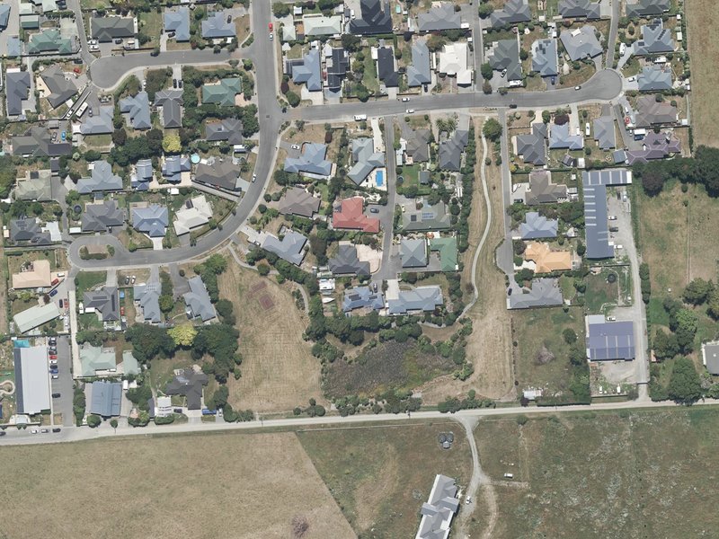 aerial view of Panckhurst Reserve and the ground around it